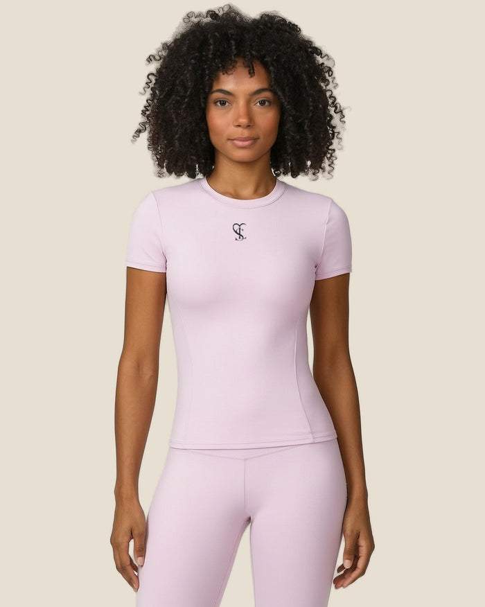 Saint Love Atleet T-shirt SLA-602 (t + shirt) in lichtroze, voorkant — tweede weergave