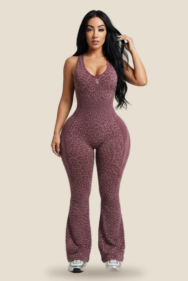 Saint Love Atleet Jumpsuit luipaard
