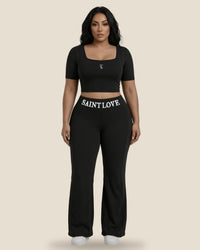 Saint Love Atleet Set croptop + flarebroek — afbeelding 2
