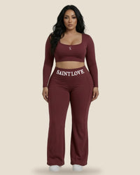 Saint Love Atleet Set longsleeve + flarebroek — afbeelding 2
