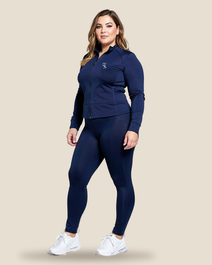 Saint Love Atleet Set SLA-210 (jack + legging) in navy, voorkant — tweede weergave