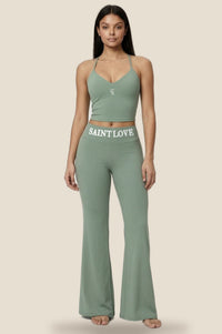 Saint Love Atleet Set top + flarebroek — afbeelding 5